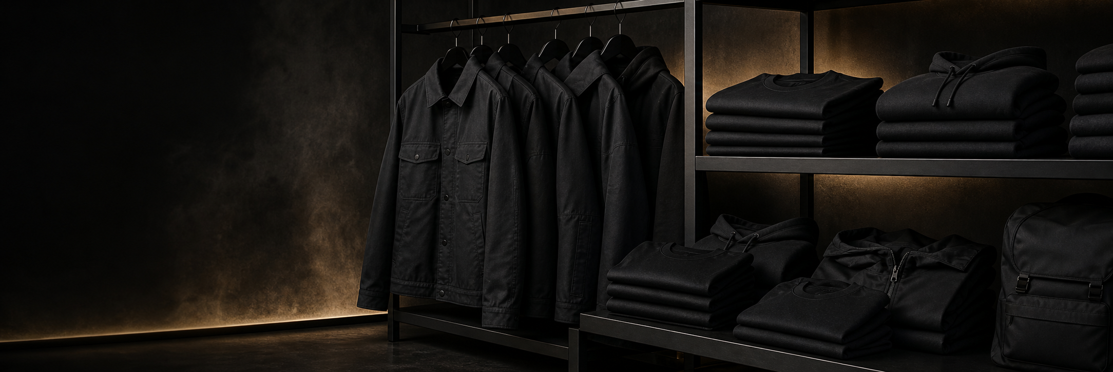 Dark Tee Syndicate apparel collection display